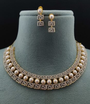 CZ Pearl necklace