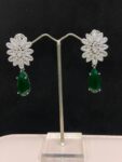 Emerald drop earring